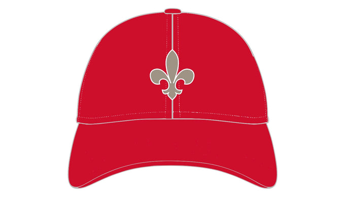 Saints Red Ponytail Hat